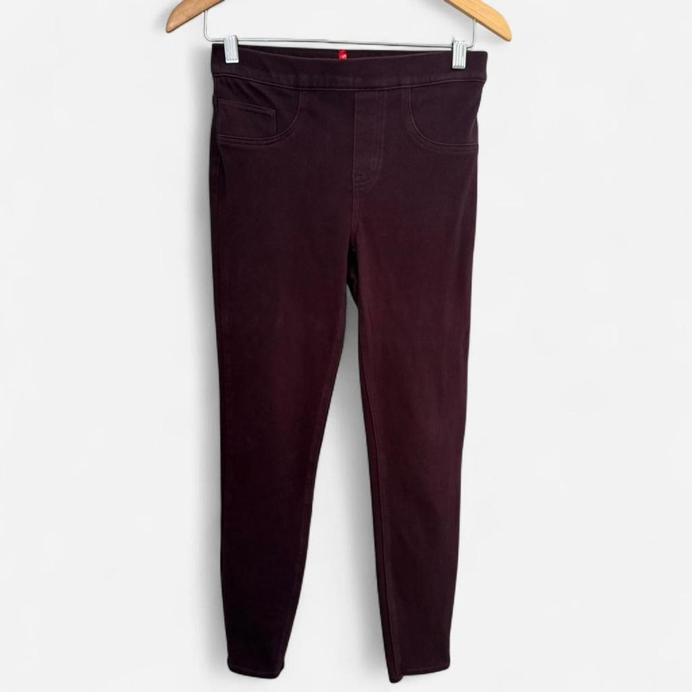SPANX Rich Burgundy Leggings Jeggings Women’s Size Small